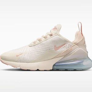 Nike Air Max 270 'Soft Pearl' Sail Ivory Pink Sneakers IH5966-001 Womens Sz 6.5